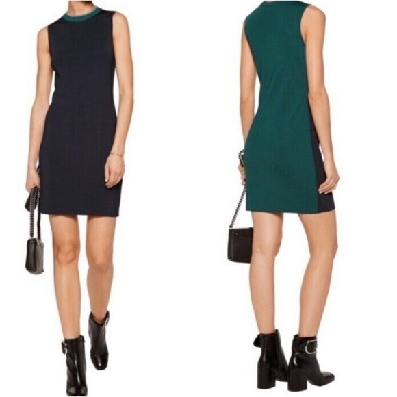 rag & bone Dresses & Skirts - Rag & Bone Lucine Size Small Fitted Navy and Teal Colorblocked Dress in EUC